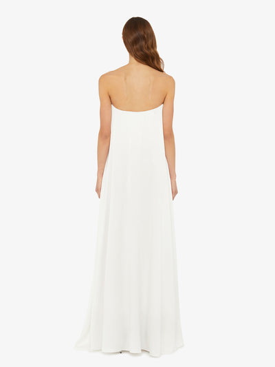Textured Silk Salacia Strapless Gown