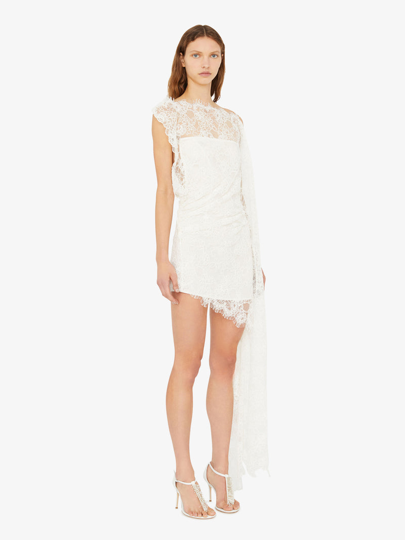 Floating Lace Mini Dress - Image 4