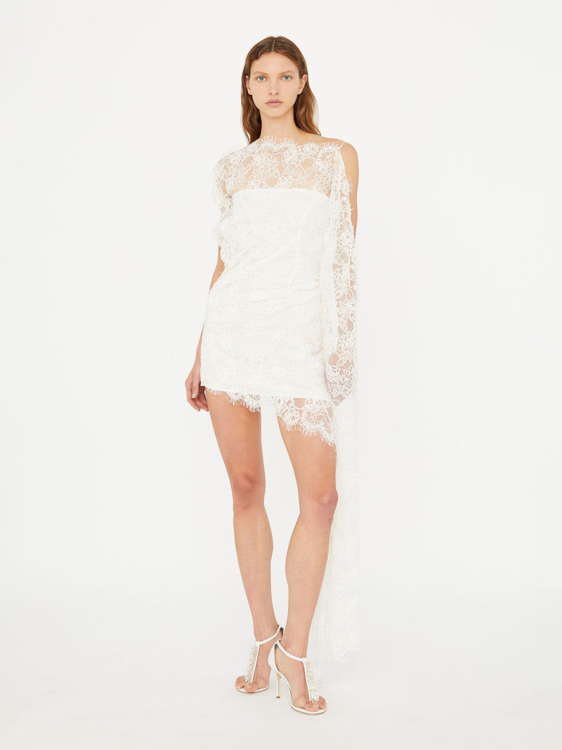 Floating Lace Mini Dress - Image 3