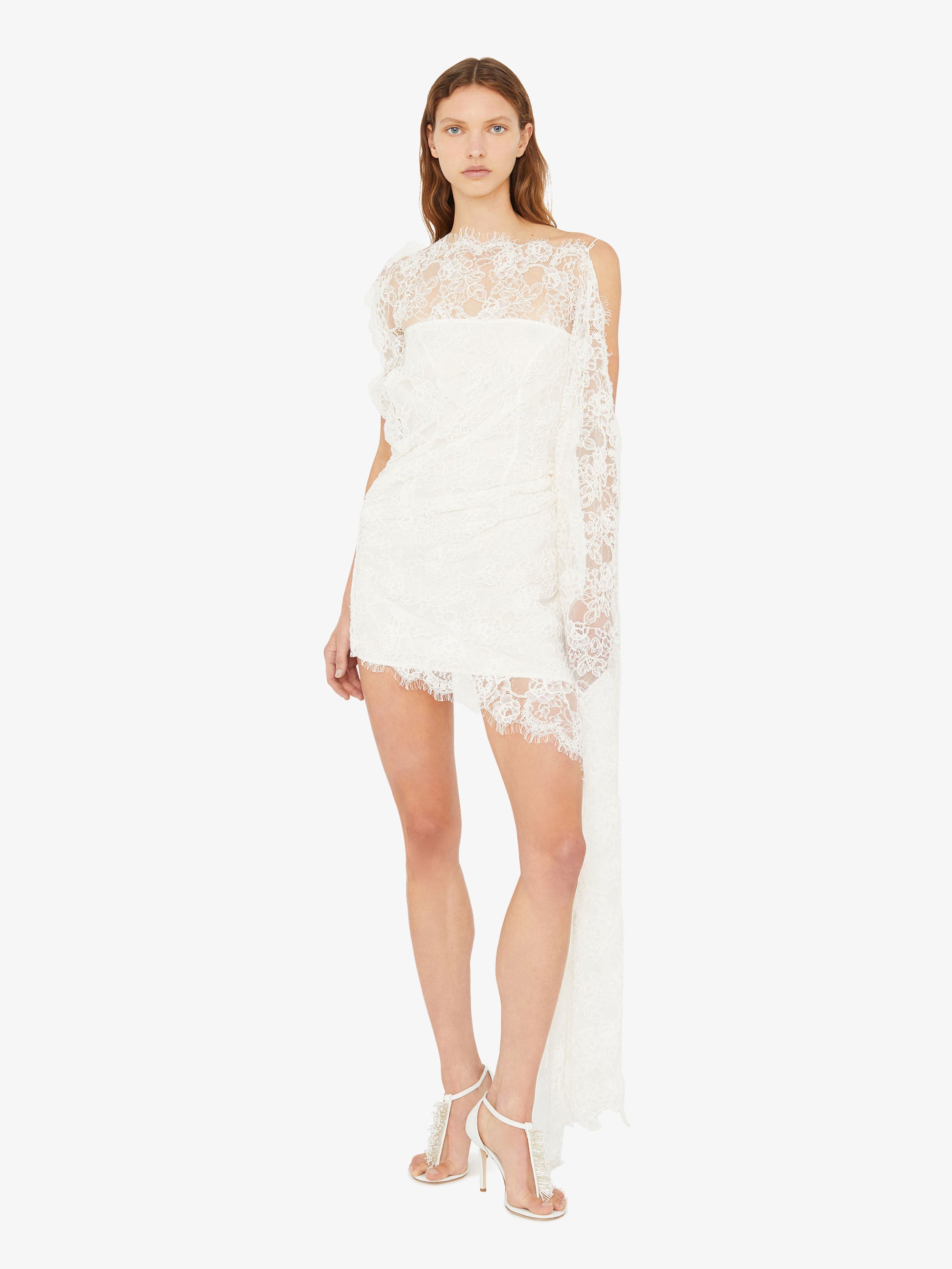 Floating Lace Mini Dress
