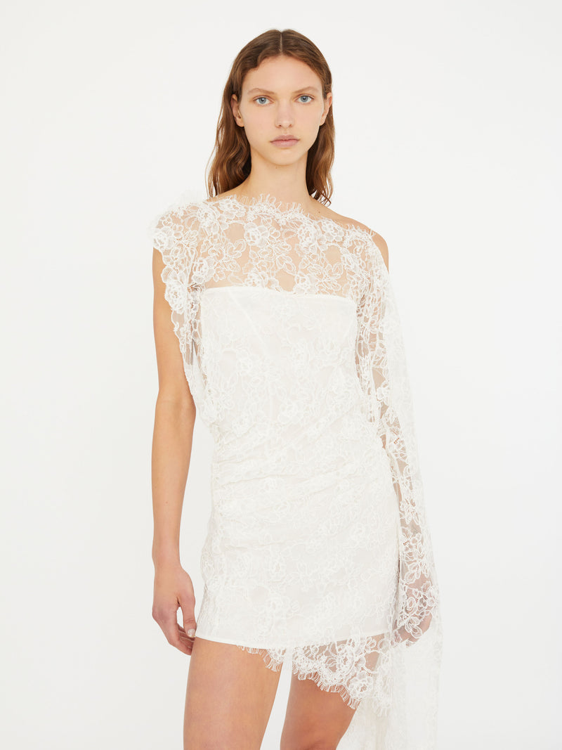 Floating Lace Mini Dress - Image 4