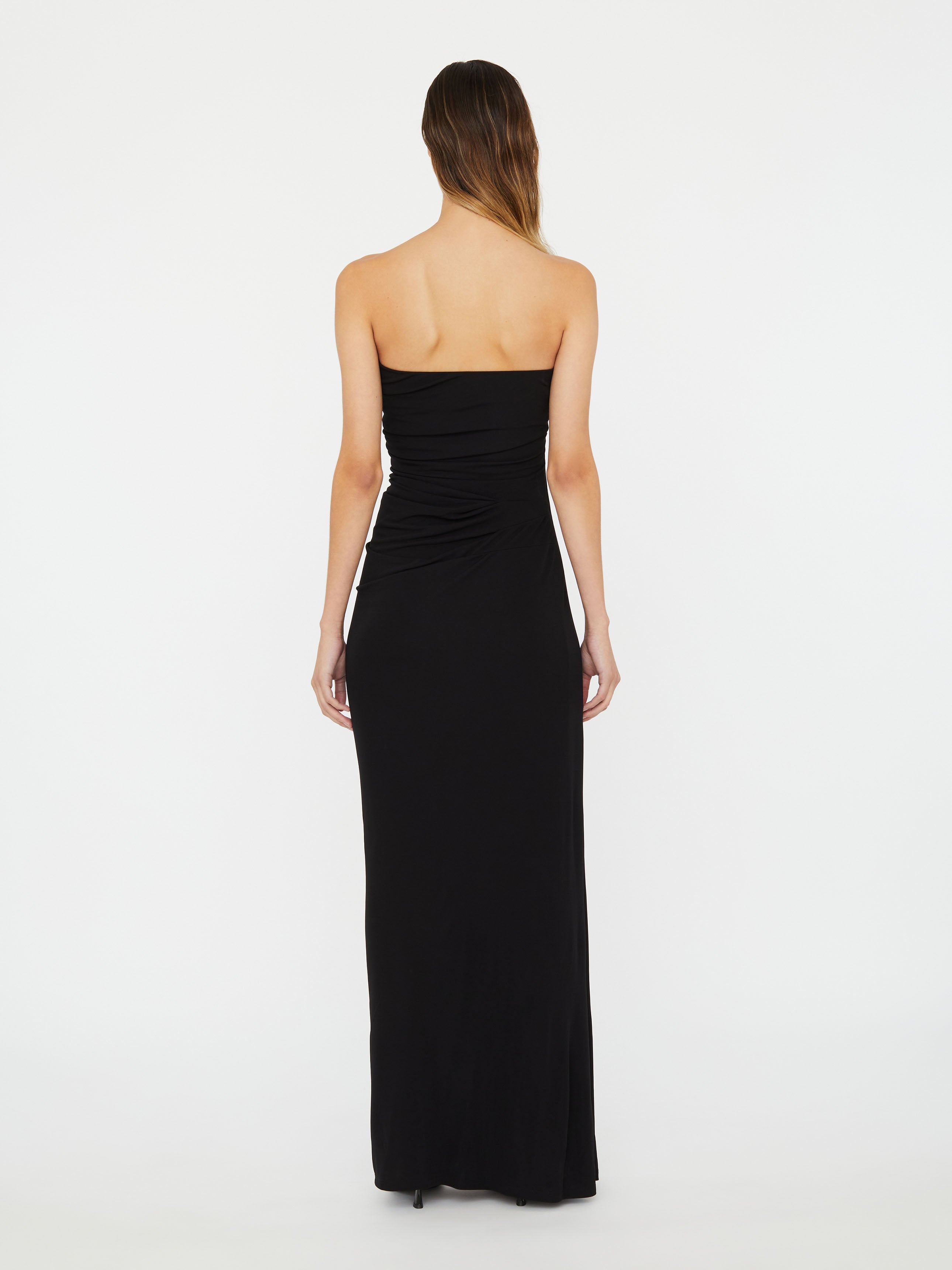 Odessa Arced Strapless Gown