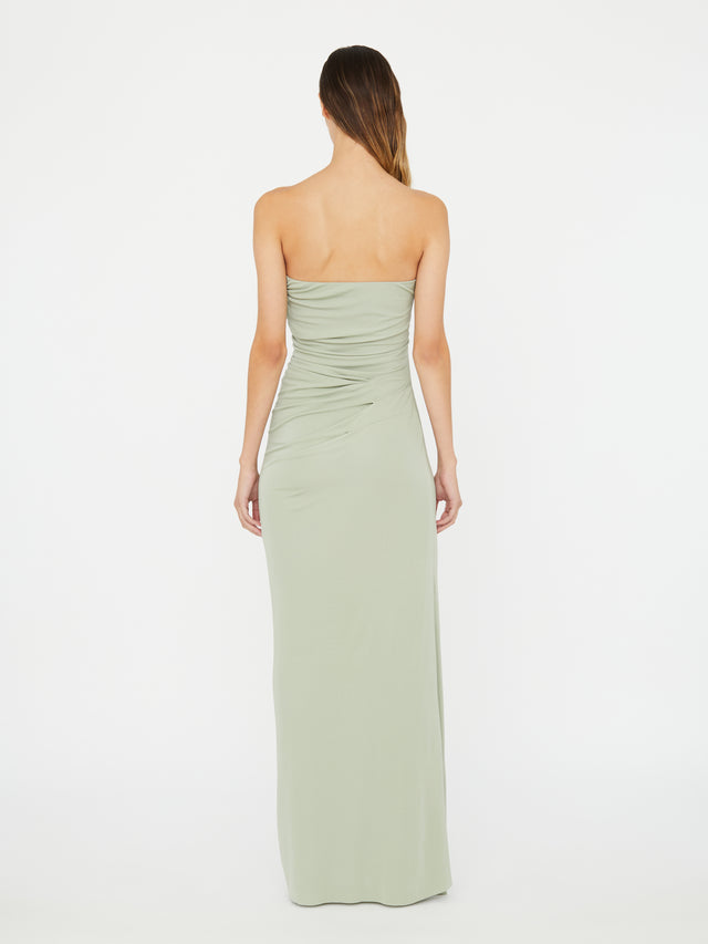 Odessa Arced Strapless Gown