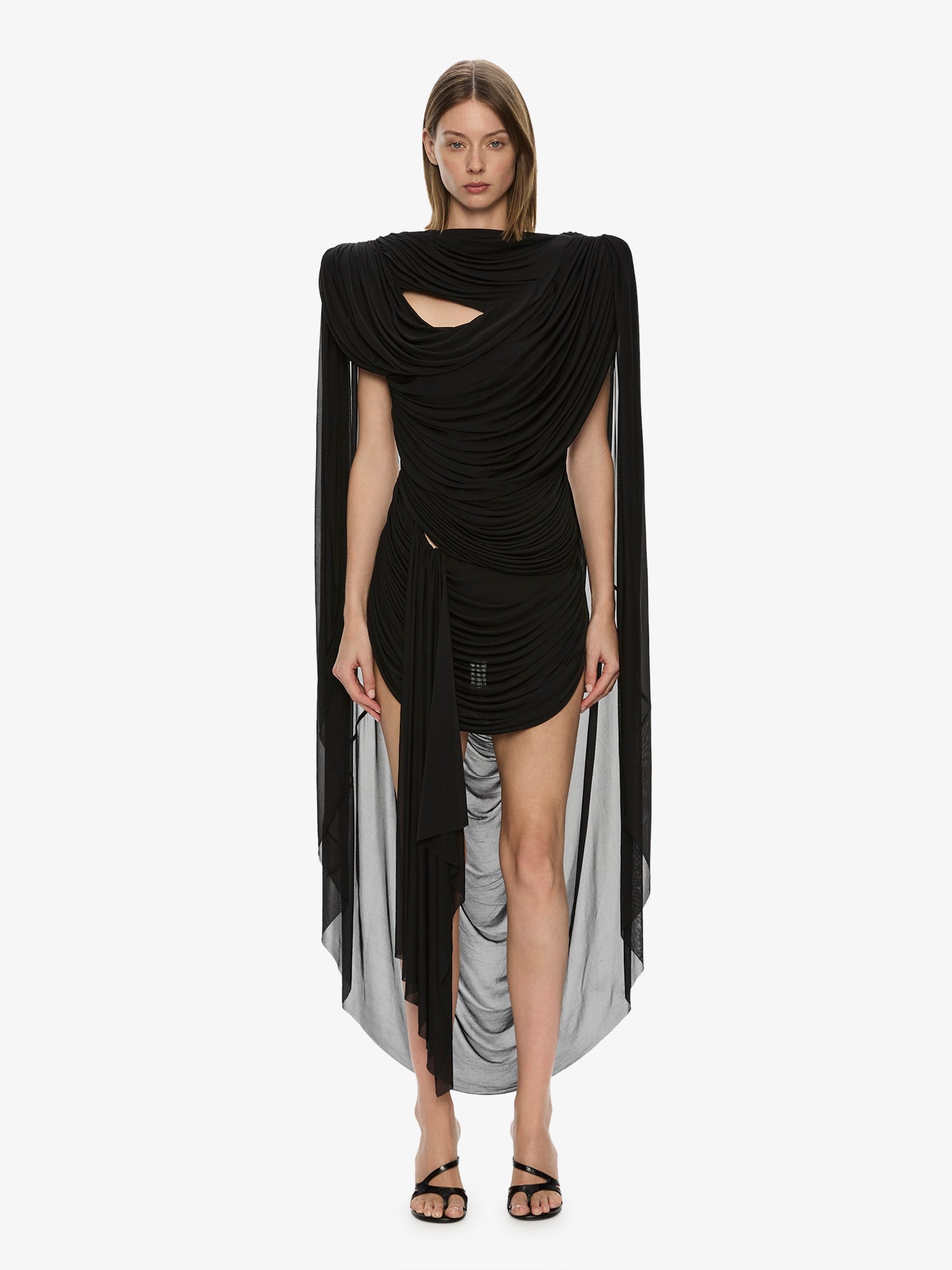 Torrent Draped Mini Dress