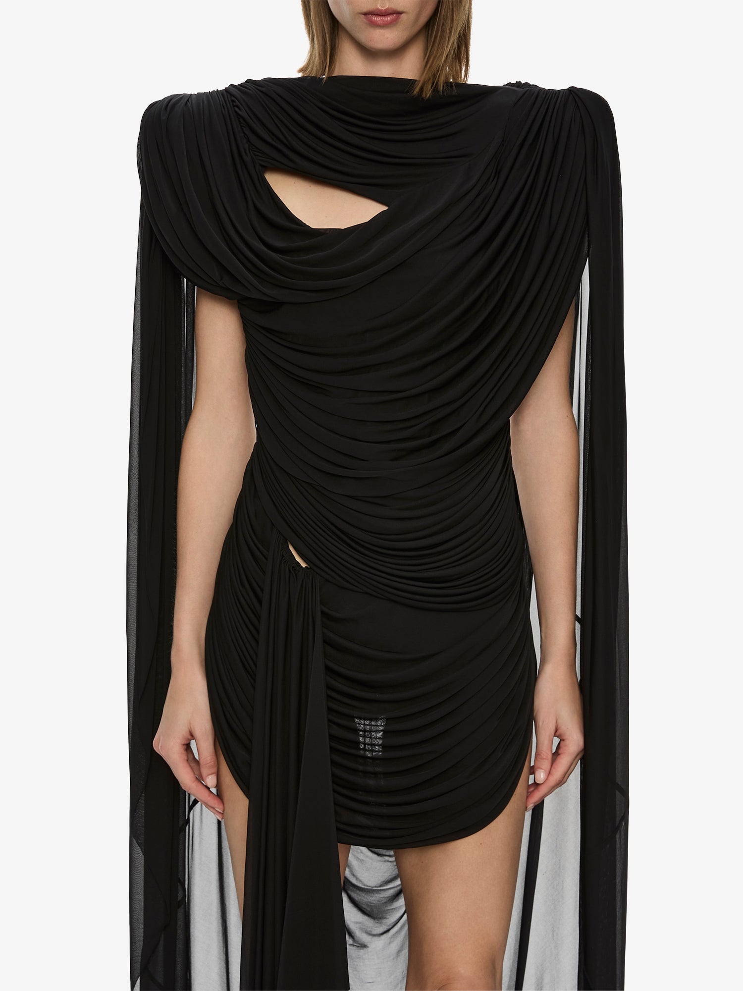 Torrent Draped Mini Dress