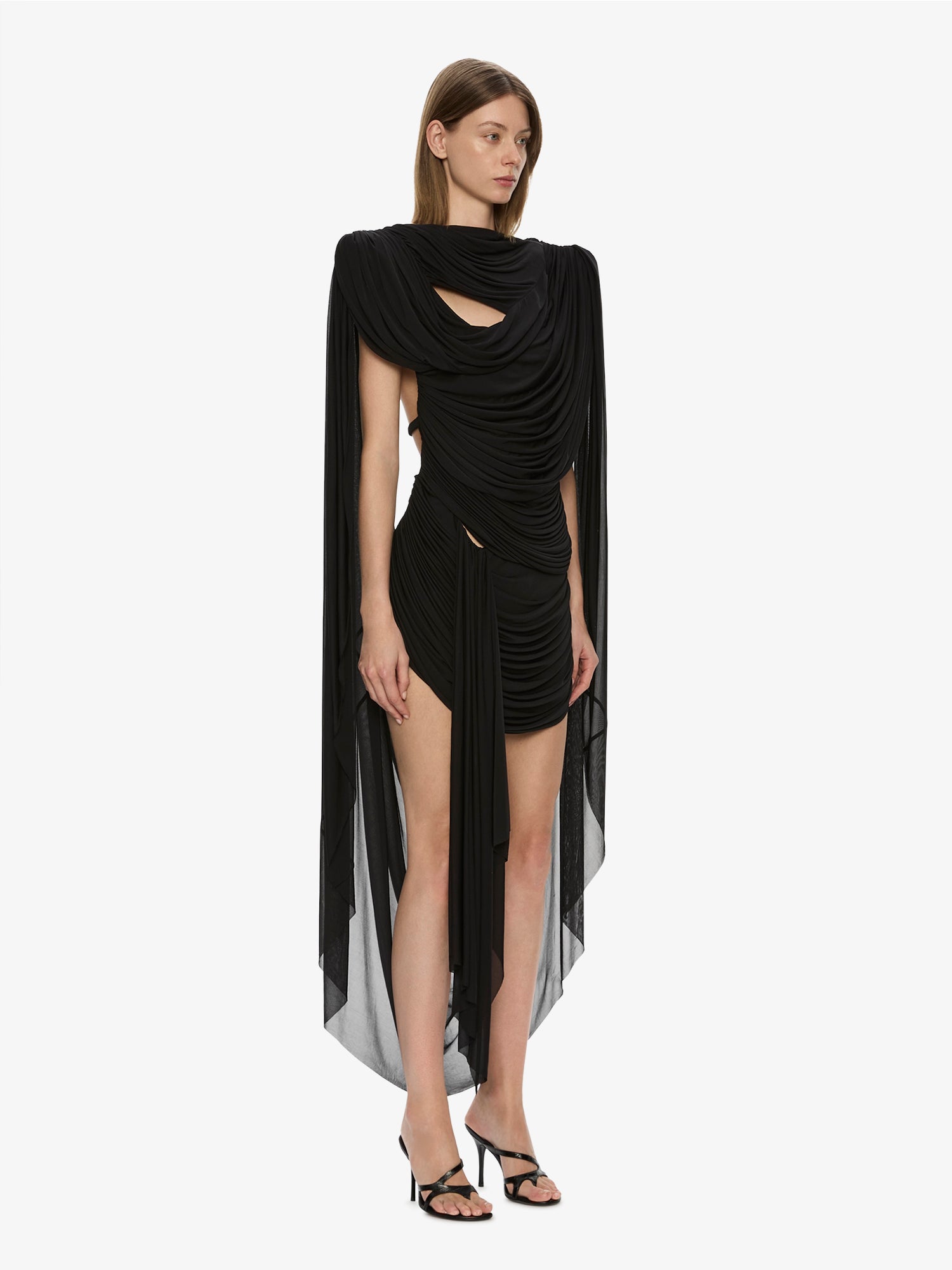 Torrent Draped Mini Dress