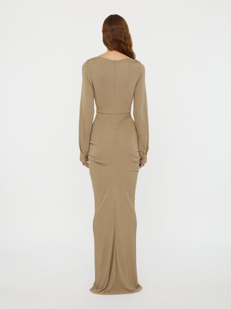 Bateau Drape Disconnect Dress - Image 4