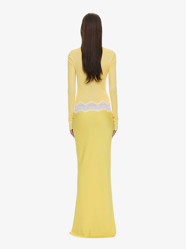 christopher esber sheer torso long sleeve dress Buy Christopher Esber Black Sheer Torso Maxi Dress in Silk For Women Online