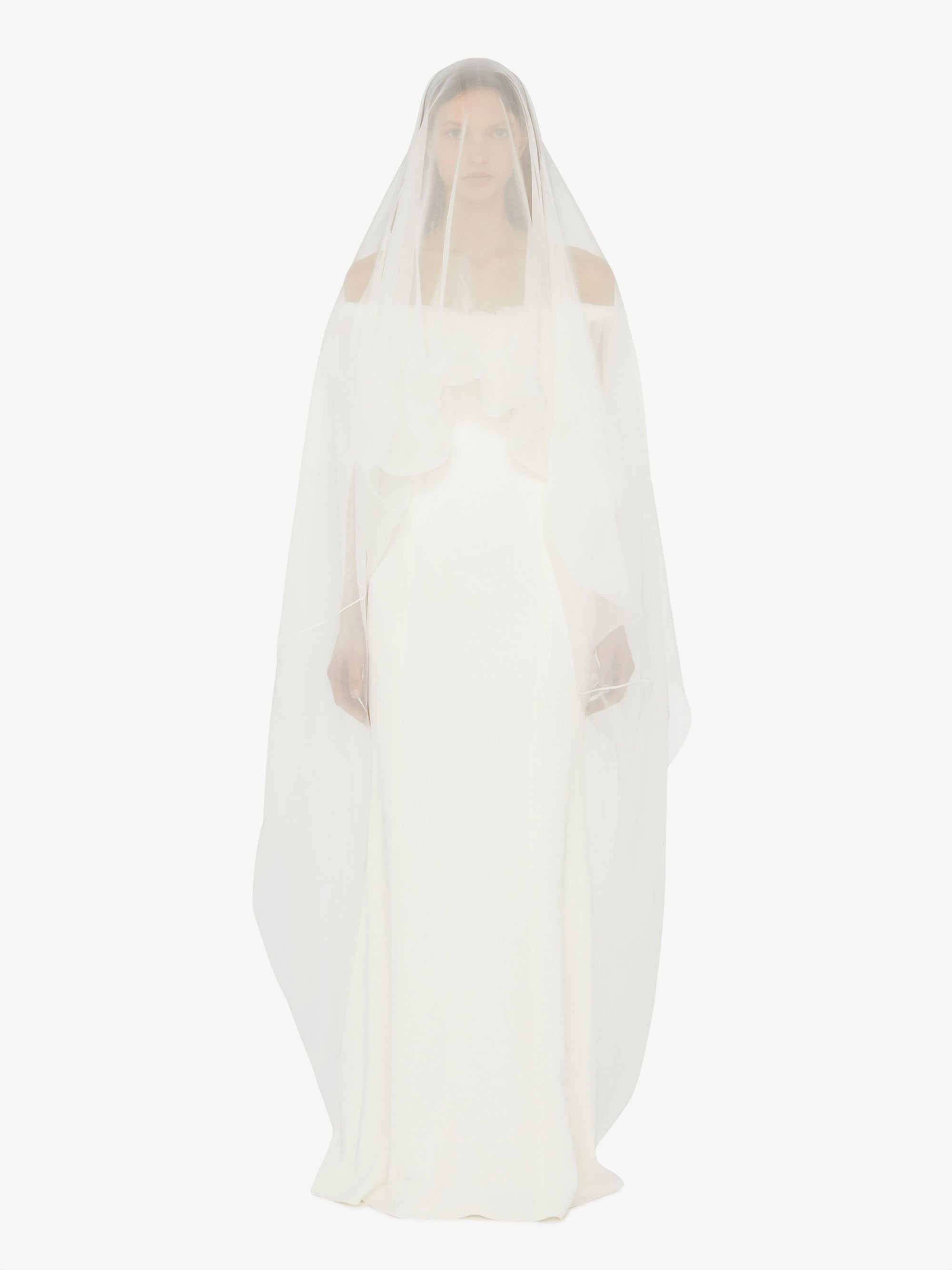 Vapour Overlay Silk Gown