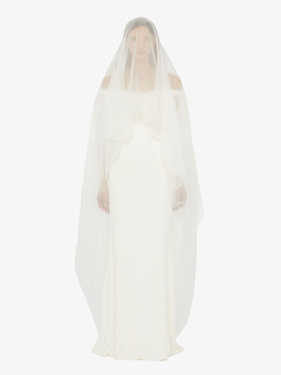 Vapour Overlay Silk Gown