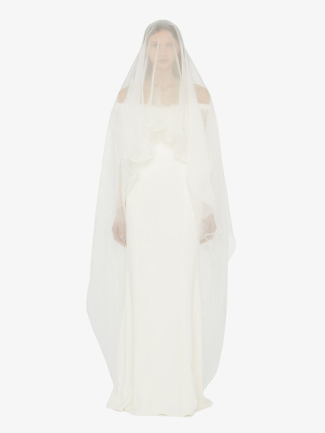 Vapour Overlay Silk Gown
