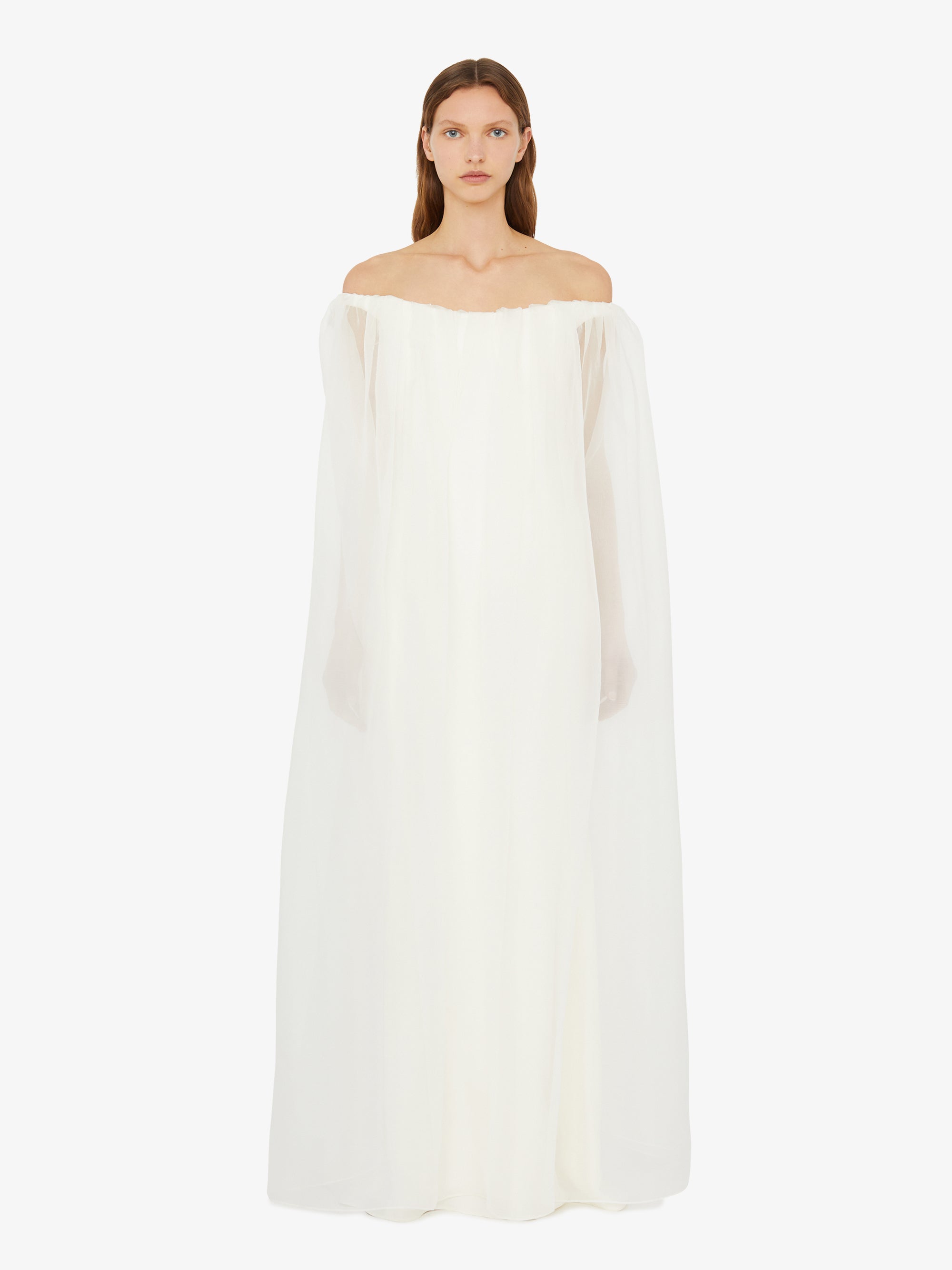 Vapour Overlay Silk Gown