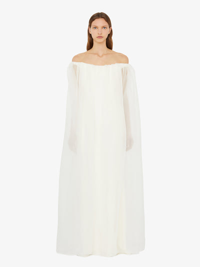 Vapour Overlay Silk Gown