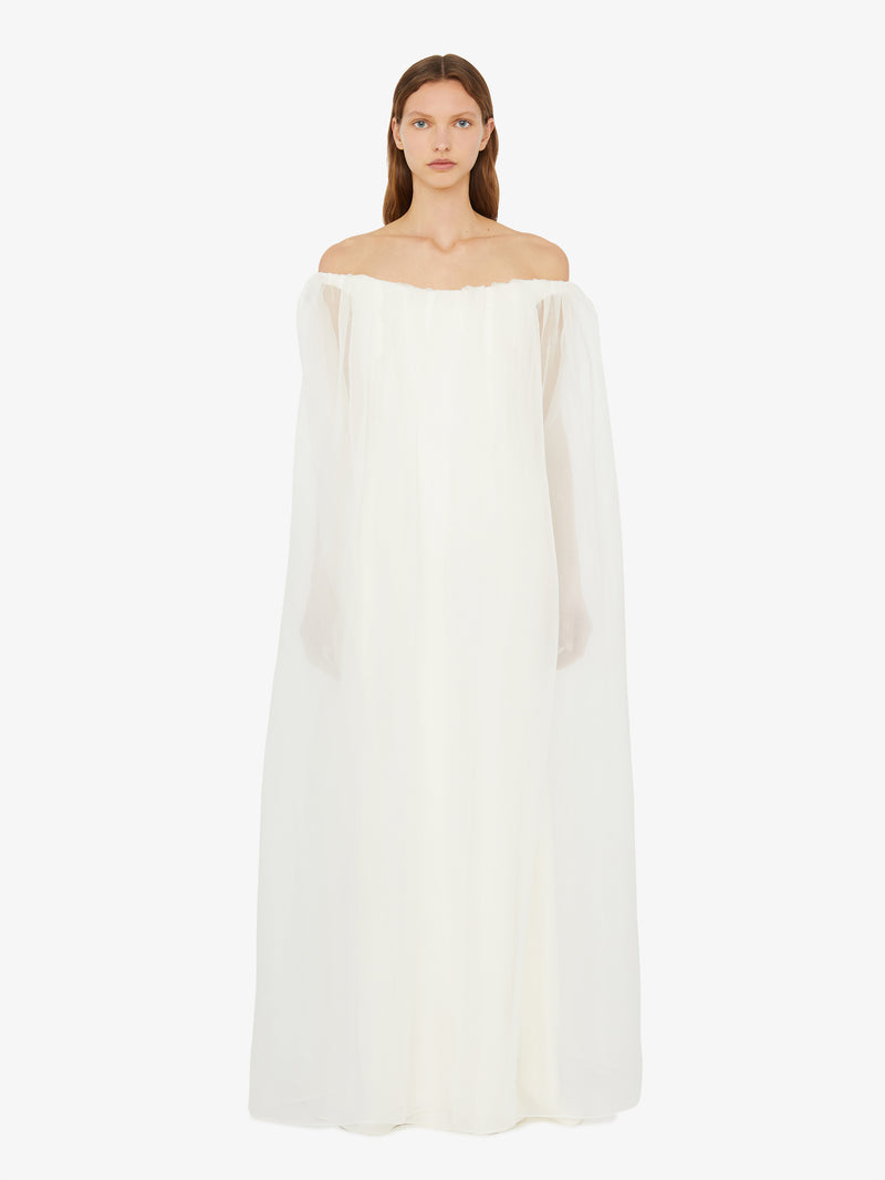 Vapour Overlay Silk Gown - Image 1