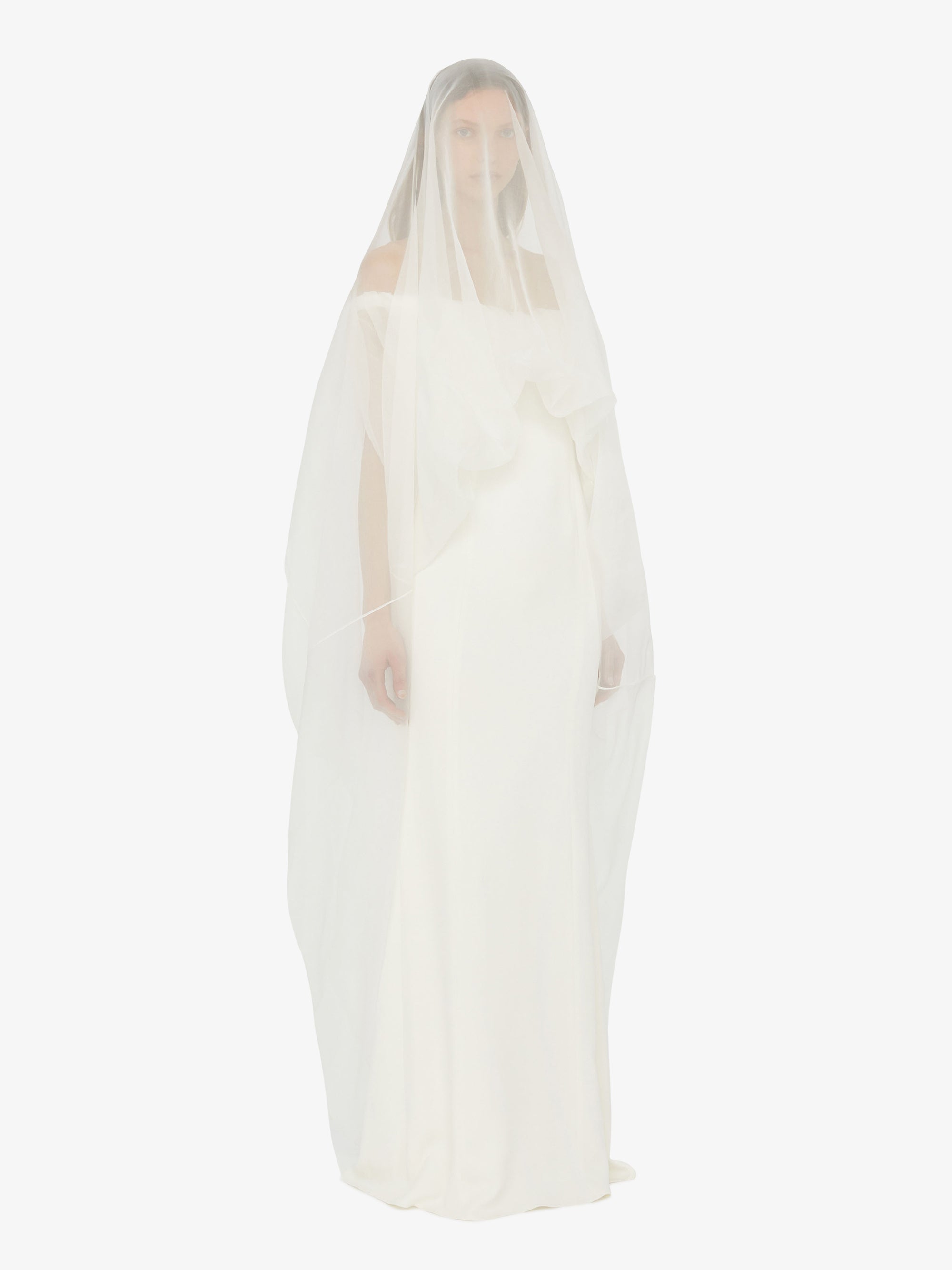 Vapour Overlay Silk Gown