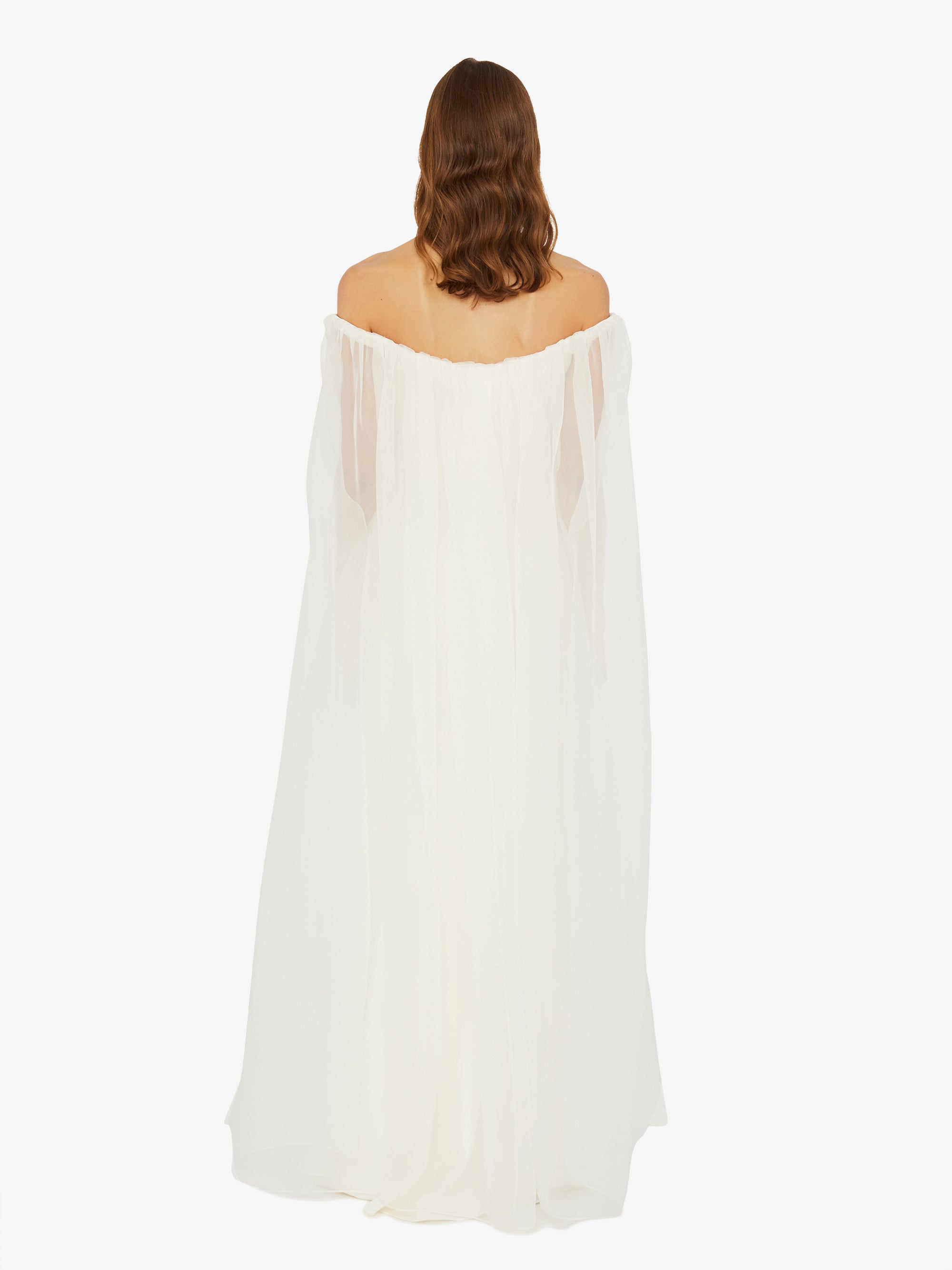 Vapour Overlay Silk Gown