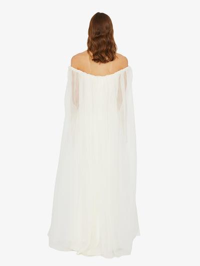 Vapour Overlay Silk Gown