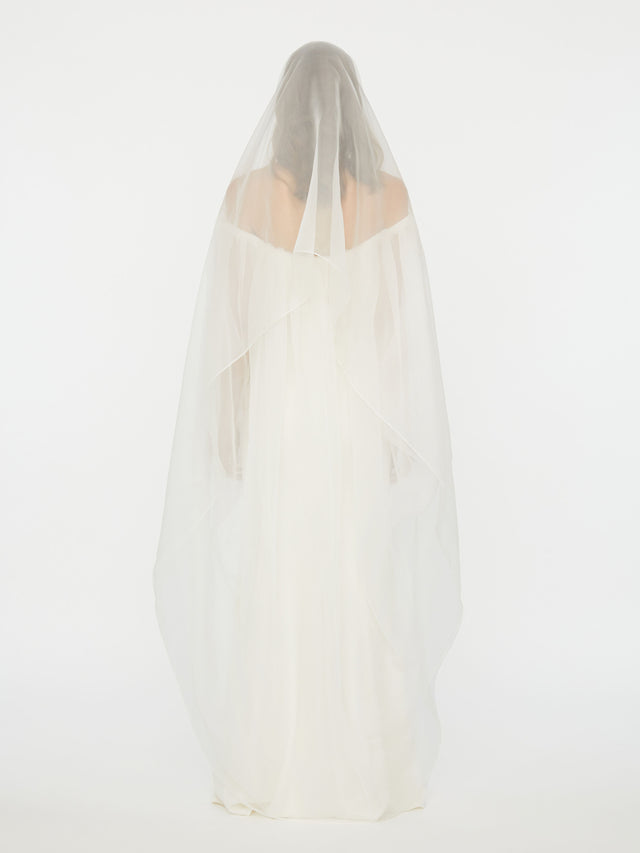 Vapour Overlay Silk Gown