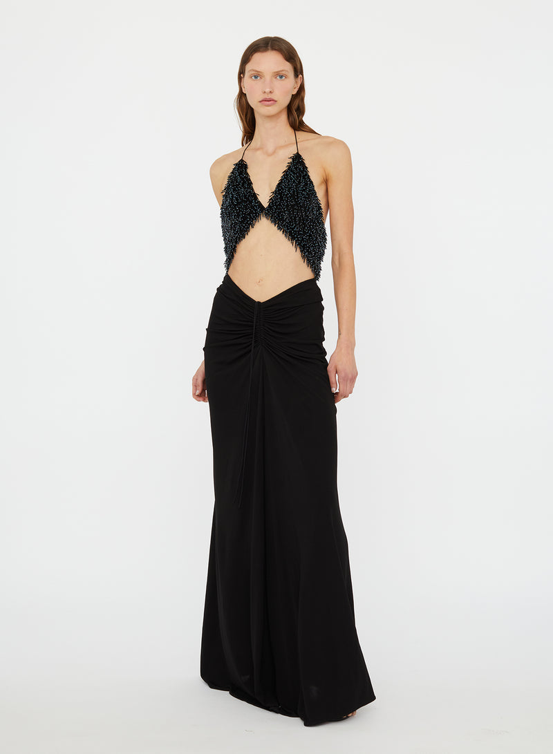 Tiered Thorn Beaded Disconnect Dress - Image 4