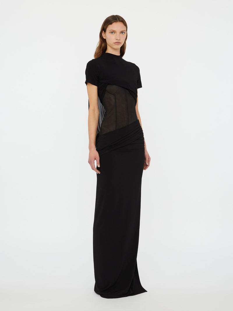 Coiled Jersey Corseted Tee Gown - Image 5