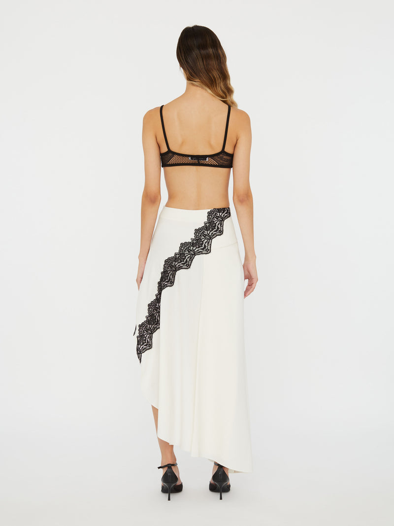 Verner Lace Asymmetric Skirt - Image 4