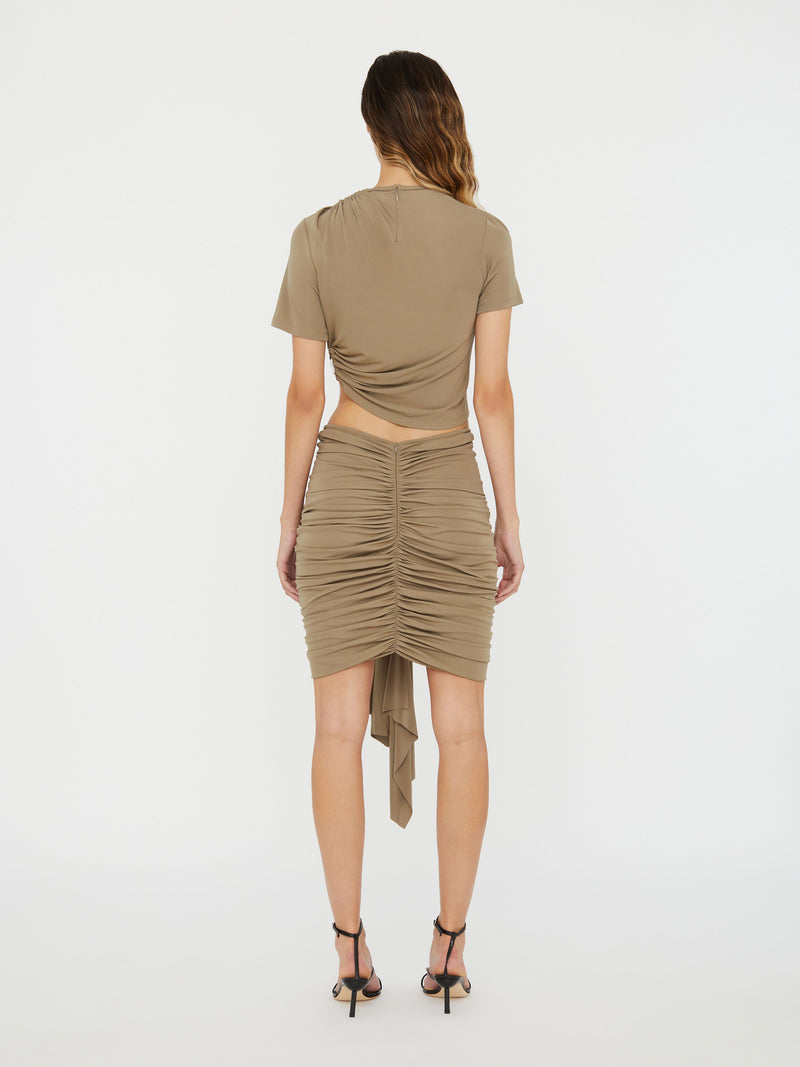 Vivenda Drape Mini Skirt - Image 4