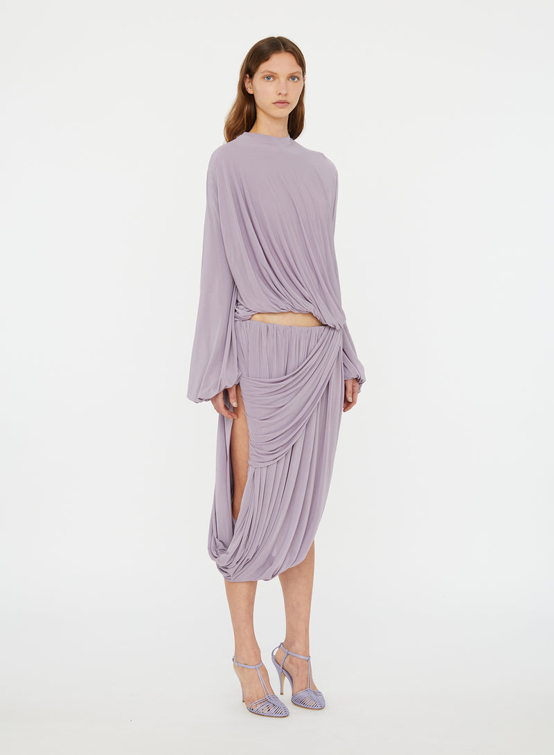 Swept Drape Skirt