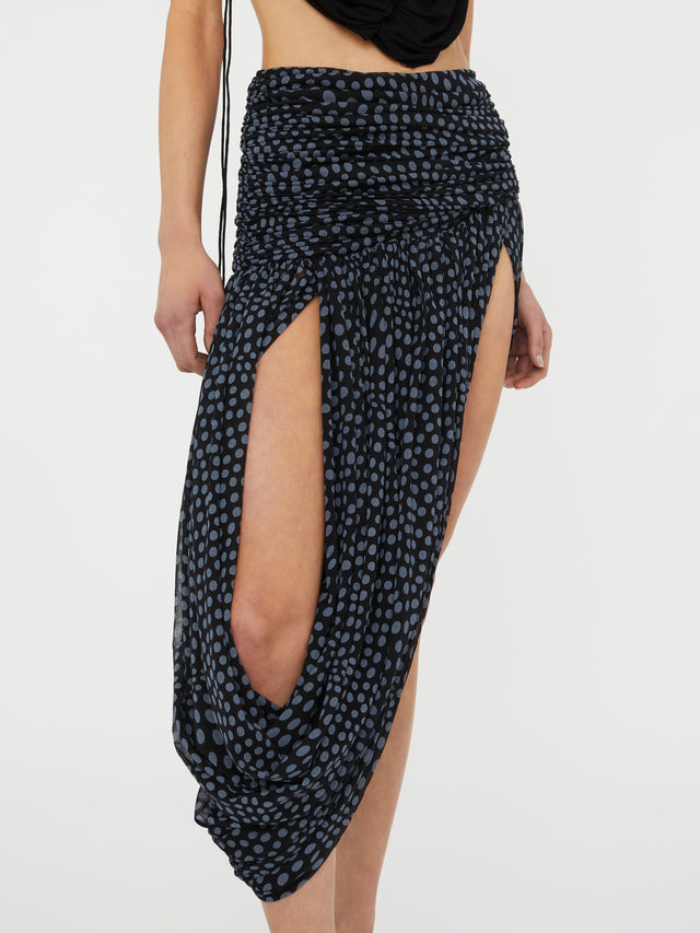 Gyre Draped Looped Skirt