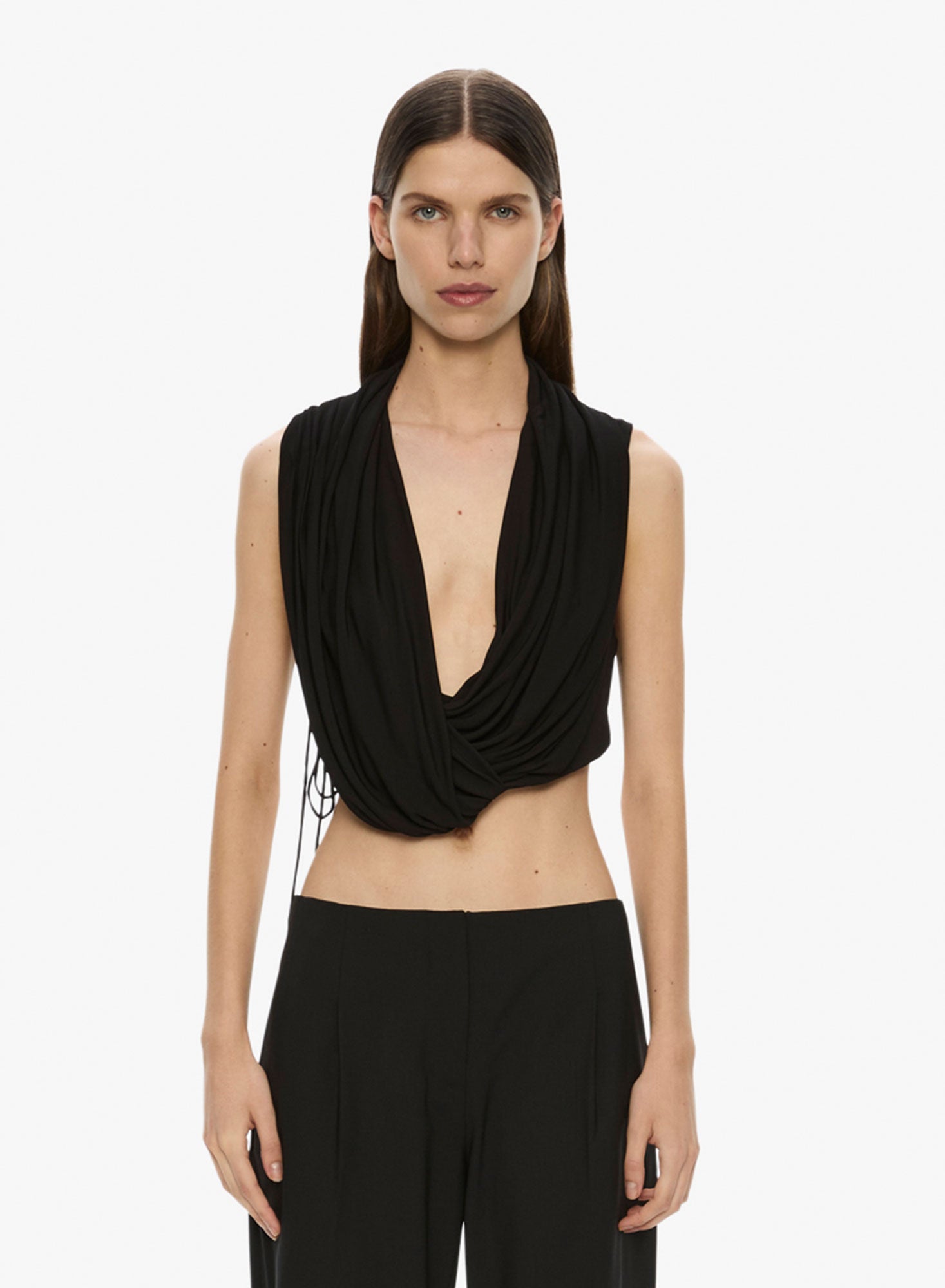 Interlock Jersey Drape Top