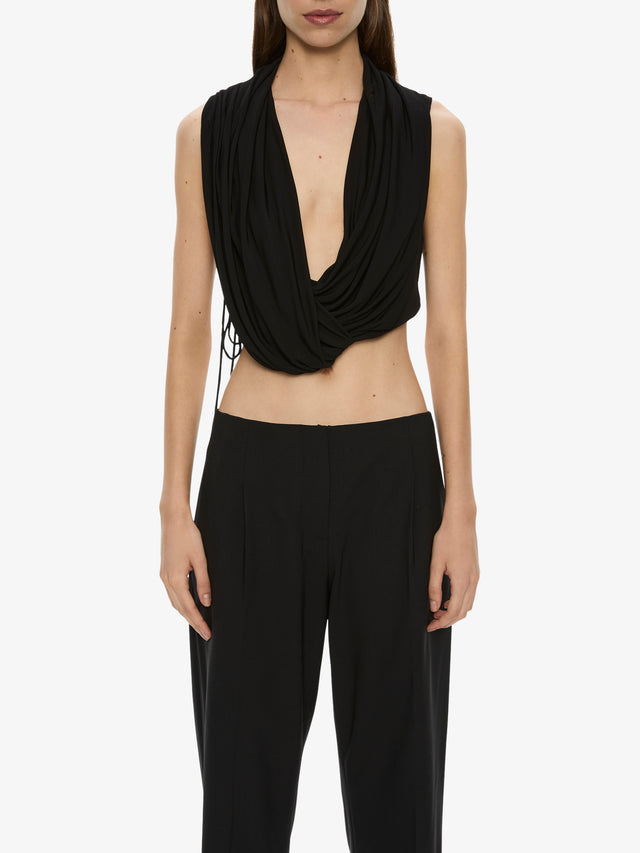 Interlock Jersey Drape Top