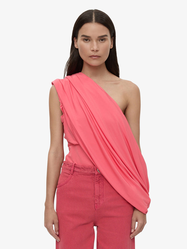 Aiba Draped Jersey Tee