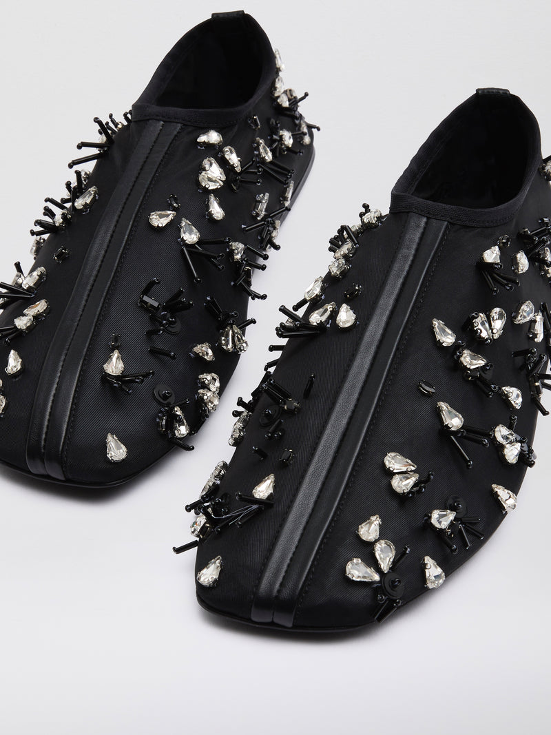 Frosted Beaded Mesh Flat - Image 3