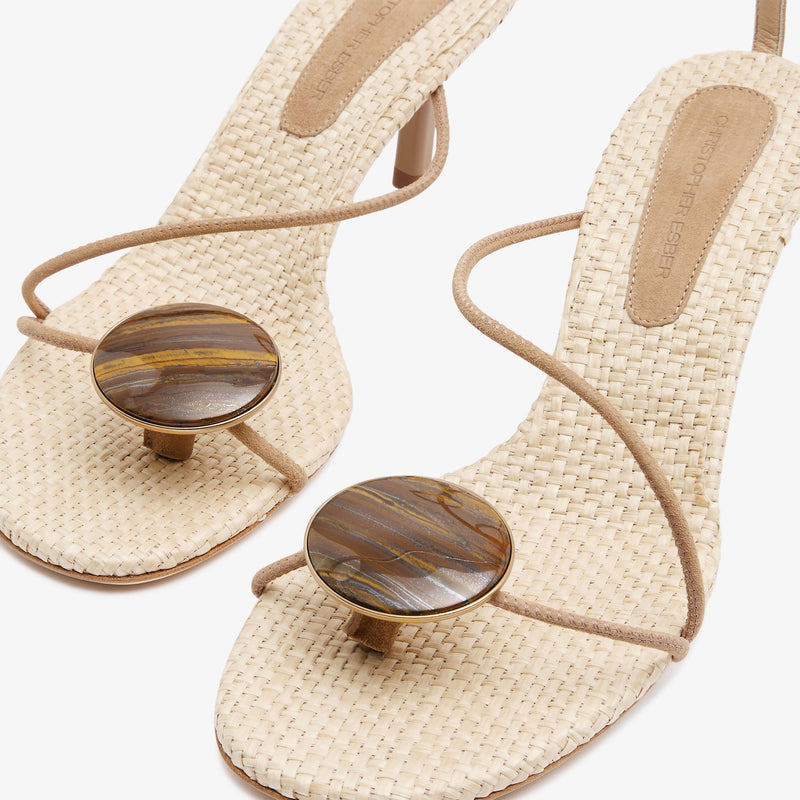 Doma Stoned Raffia Heel - Image 4