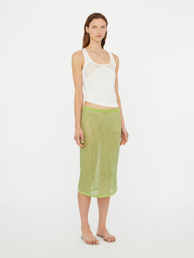 Encased Lace Rib Tank