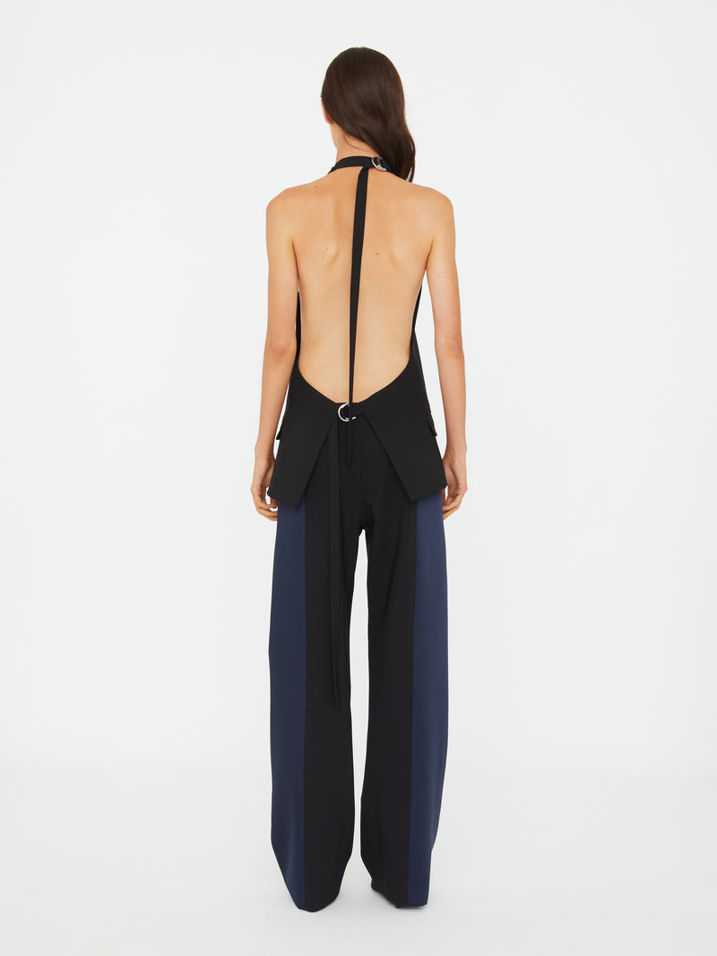 Tuxedo Contrast Wool Vest - Image 4