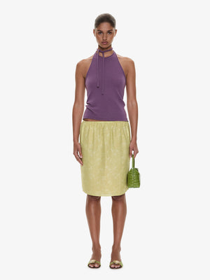 Light Leak Jacquard Slip Skirt