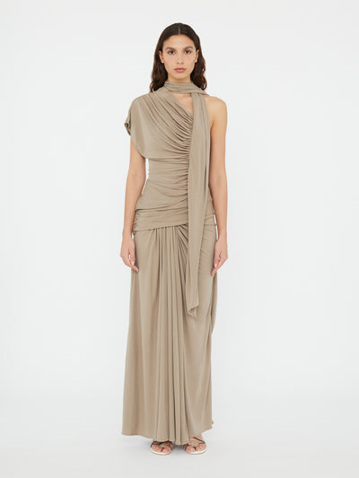 Aiba Draped Jersey Skirt