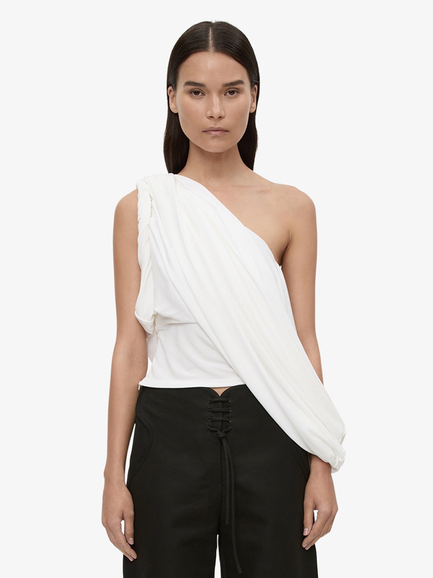 Aiba Draped Jersey Tee