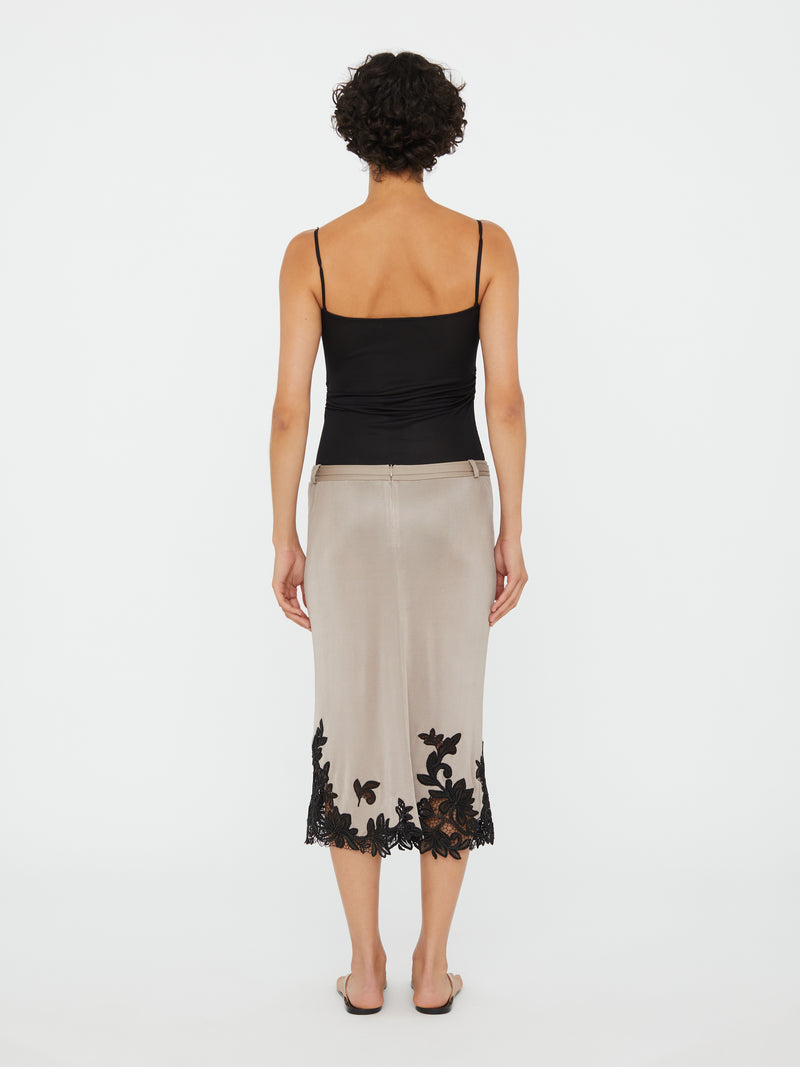 Hibiscus Embroidered Rib Bodysuit - Image 4