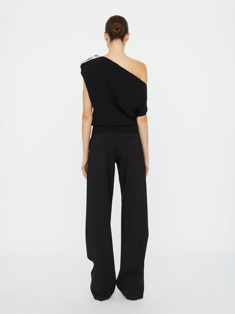 Encased Nature Resin Knit Shoulder Top - Image 5