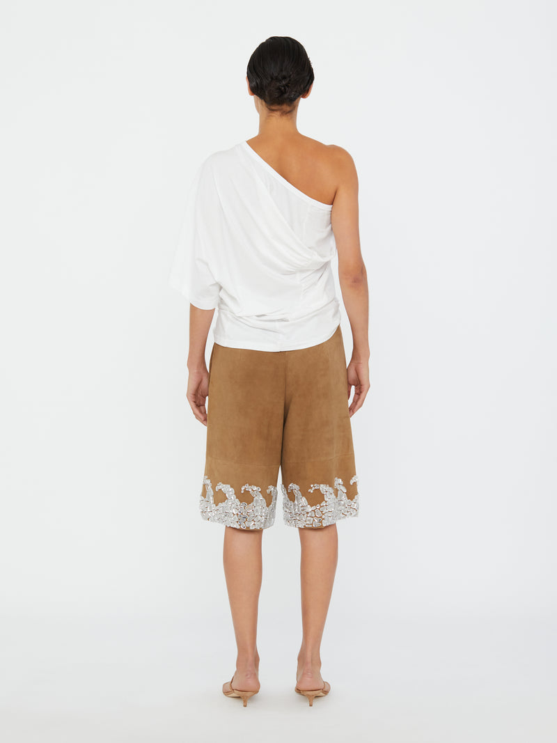 One Shoulder Draped Tee - Image 4