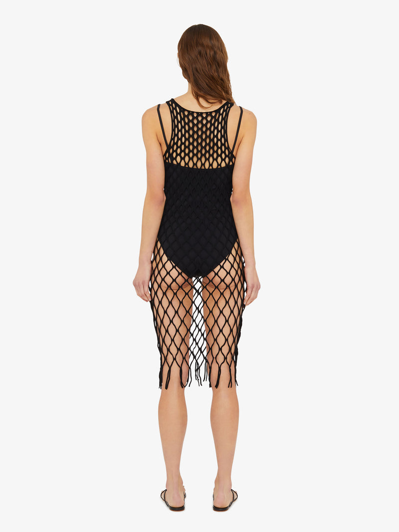 Knitted Mesh Tank Dress - Image 5