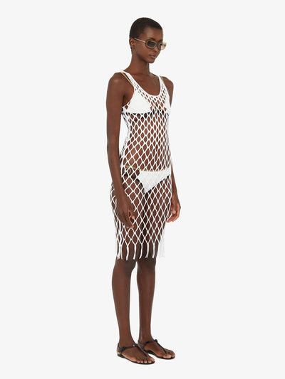 Knitted Mesh Tank Dress