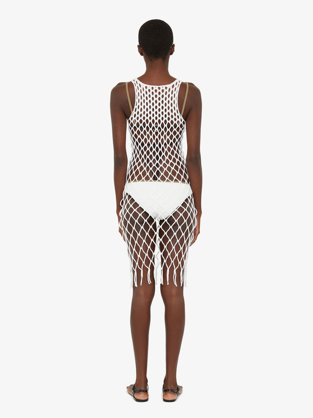 Knitted Mesh Tank Dress