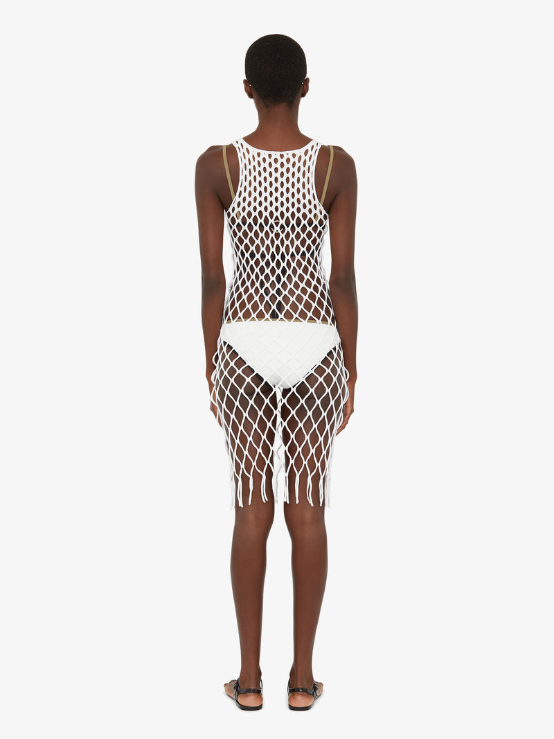 Knitted Mesh Tank Dress - Image 4