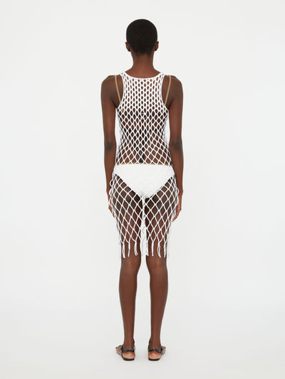 Knitted Mesh Tank Dress