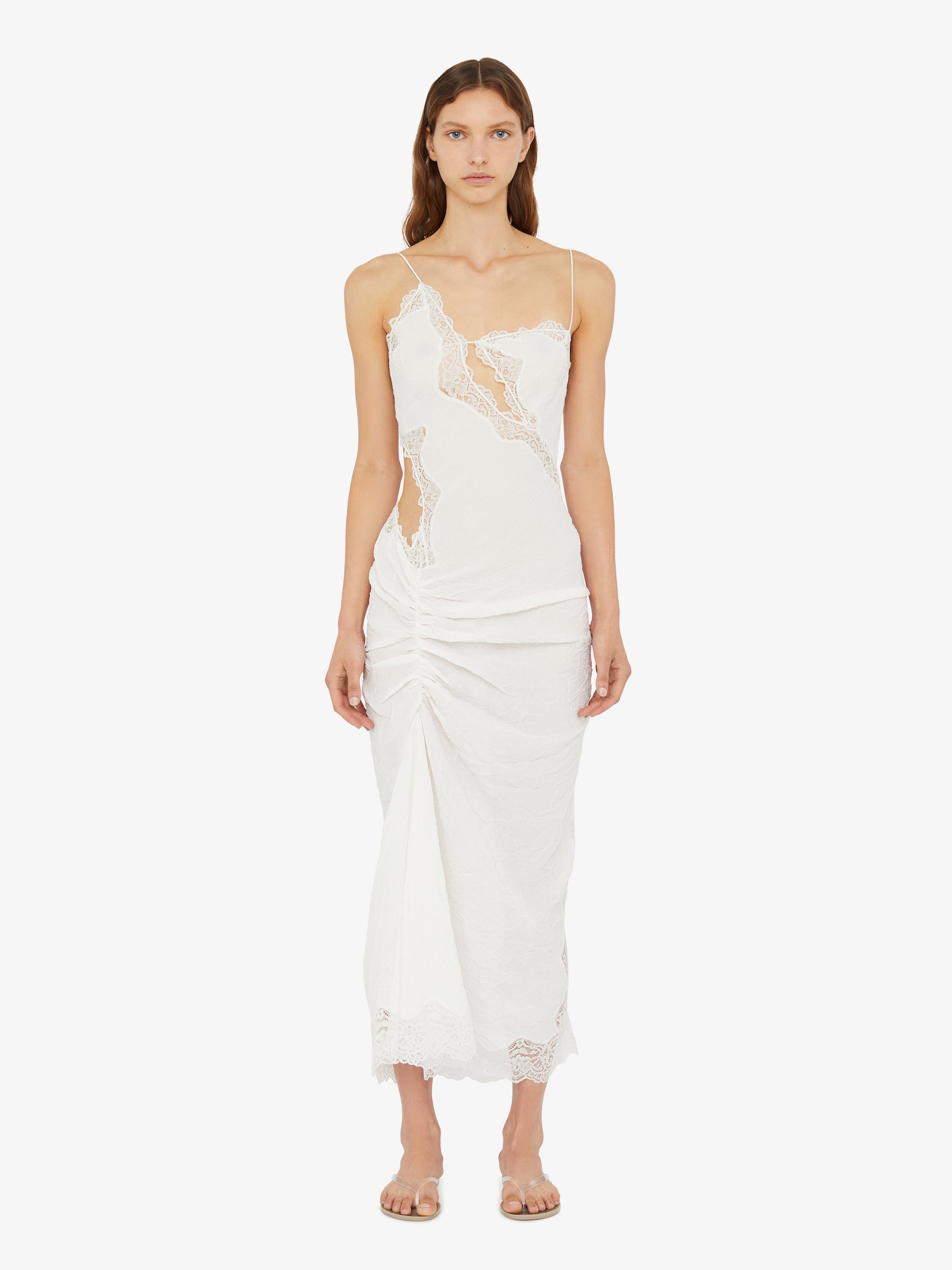 Crimped Lace Cami Dress
