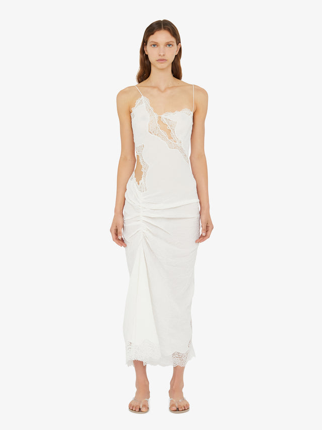 Crimped Lace Cami Dress