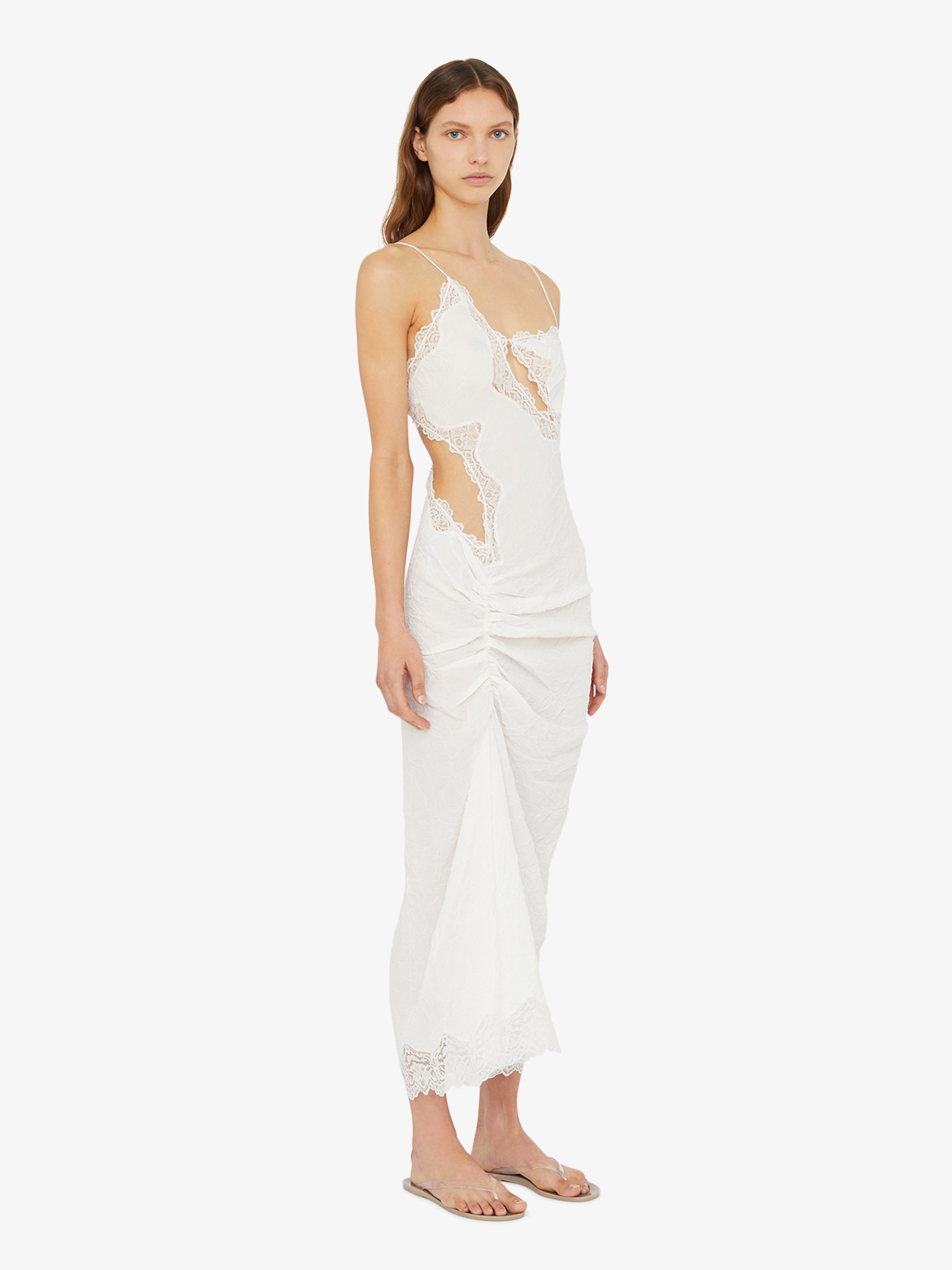 Crimped Lace Cami Dress