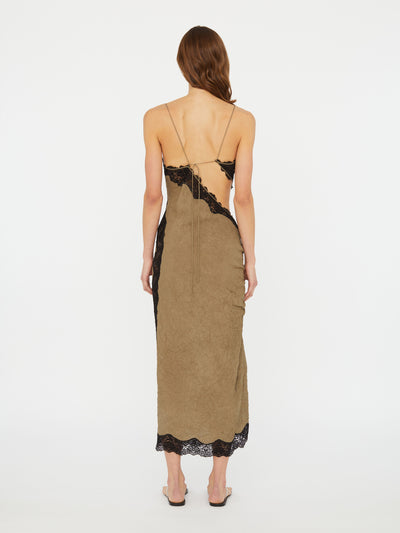 Crimped Lace Cami Dress